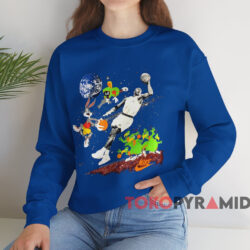 Michael Jordan Space Jam Looney Tunes T-Shirt 4 Michael Jordan Space Jam Looney Tunes T shirt Blue Sweatshirt