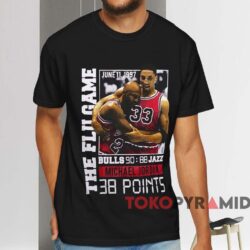 Michael Jordan The Flu Game T shirt Black T shirt