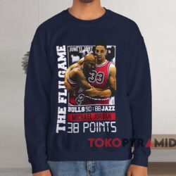 Michael Jordan The Flu Game T-shirt 3 Michael Jordan The Flu Game T shirt Navy Sweatshirt