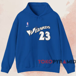 Michael Jordan Washington Wizards T-shirt 2 Michael Jordan Washington Wizards T shirt Blue Hoodie