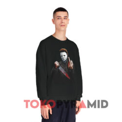 Michael Myers Halloween Middle Finger Horror Movie Shirt 3 Michael Myers Halloween Middle Finger Horror Movie Black Sweatshirt