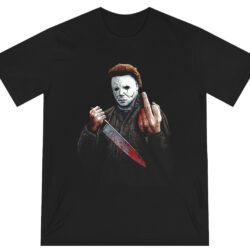 Michael Myers Halloween Middle Finger Horror Movie Shirt 5 Michael Myers Halloween Middle Finger Horror Movie T shirt