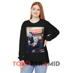 Michael Myers Jason Voorhees Drink Shirt 4 Michael Myers Jason Voorhees Drink Black Long sleeved