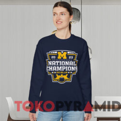 Michigan 2023 National Champions Shirt Go Blue 2 Michigan 2023 National Champions Shirt Go Blue Navy Sweatshirt