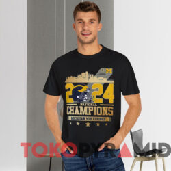 Michigan 2024 National Champions Shirt Black T shirt