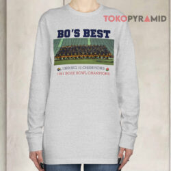 Michigan Bo's Best Big 10 Rose Bowl Champions Long sleeved