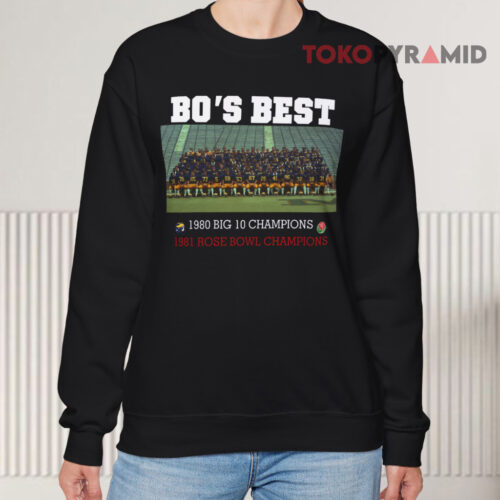 Michigan Bo's Best Big 10 Rose Bowl Champions Sweatshirt