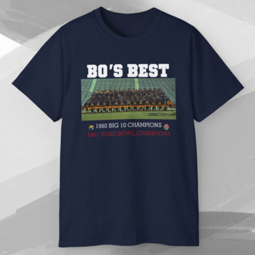 Michigan Bo's Best Big 10 Rose Bowl Champions T shirt