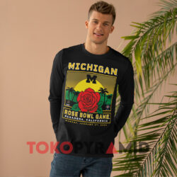Michigan Rose Bowl Game 2024 Shirt 4 Michigan Rose Bowl Game 2024 Black Long sleeved