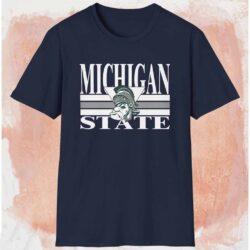 Michigan State Spartans Vintage Shirt Navy T shirt