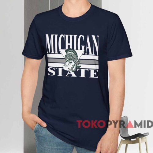 Michigan State Spartans Vintage Shirt Navy T shirt