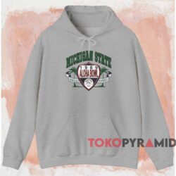 Michigan State University 1989 Aloha Bowl Shirt 2 Michigan State University 1989 Aloha Bowl Shirt Grey Hoodie