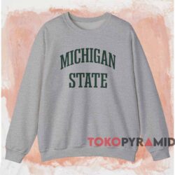 Michigan State University Vintage Logo Shirt Grey Sweatshirt