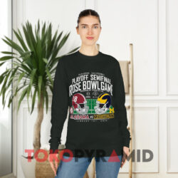 Michigan vs Alabama Rose Bowl Game Shirt 4 Michigan Vs Alabama Rose Bowl Game Black Long sleeved