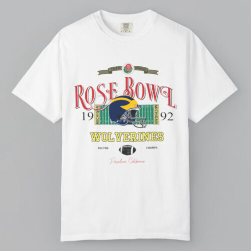Michigan Wolverines 1992 Rose Bowl T shirt