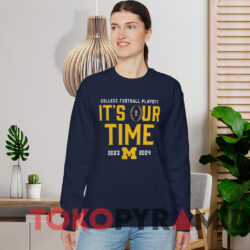 Michigan Wolverines 2023 College Football Playoff Shirt 2 Michigan Wolverines 2023 College Football Playoff Shirt Navy Sweatshirt
