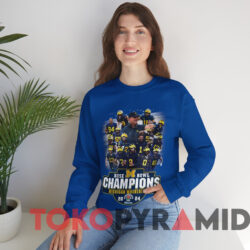 Michigan Wolverines 2024 Rose Bowl Champions T-shirt 2 Michigan Wolverines 2024 Rose Bowl Champions T shirt Blue Sweatshirt