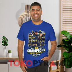 Michigan Wolverines 2024 Rose Bowl Champions T shirt Blue T shirt
