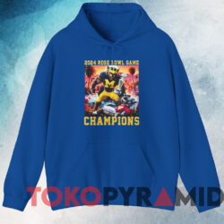 Michigan Wolverines 2024 Rose Bowl Game Champions Undefeated 14-0 Go Blue T-shirt 3 Michigan Wolverines 2024 Rose Bowl Game Champions Undefeated 14 0 Go Blue T shirt Blue Hoodie