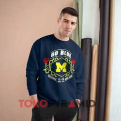 Michigan Wolverines 2024 Rose Bowl Navy Sweatshirt
