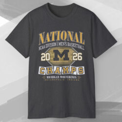 Michigan Wolverines 2026 Men's Basketball National Champions Big And Tall T shirt