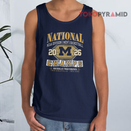 Michigan Wolverines 2026 Men's Basketball National Champions Big And Tall Tank Top