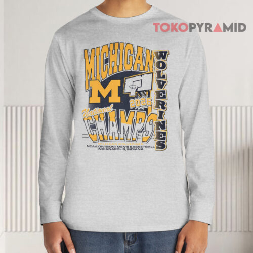 Michigan Wolverines Basketball National Champions Long sleeved