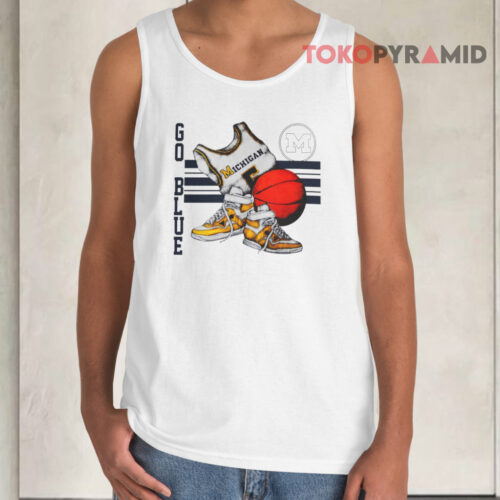 Michigan Wolverines Go Blue Vintage Tank Top