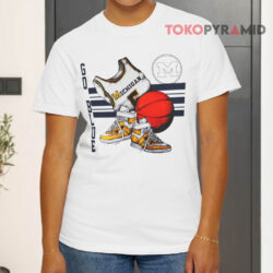 Michigan Wolverines Go Blue Vintage White T shirt