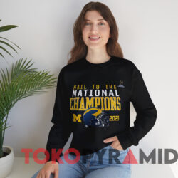 Michigan Wolverines Hail To The 2023 National Champions Hometown Shirt 2 Michigan Wolverines Hail To The 2023 National Champions Hometown Shirt Black Sweatshirt