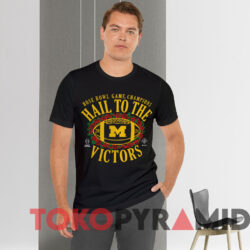 Michigan Wolverines Hail To The Victors 2024 Rose Bowl Champions Mindset T shirt Black T shirt