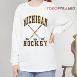 Michigan Wolverines Ice Hockey NCAA Shirt 4 Michigan Wolverines Ice Hockey Ncaa Long sleeved