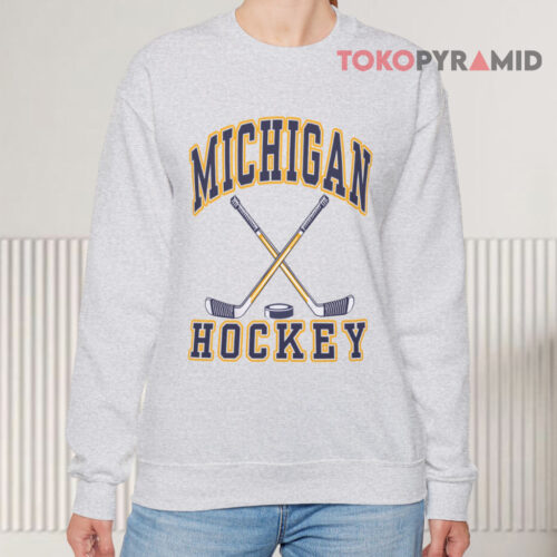 Michigan Wolverines Ice Hockey Ncaa Sweatshirt Michigan Wolverines Ice Hockey Ncaa Sweatshirt