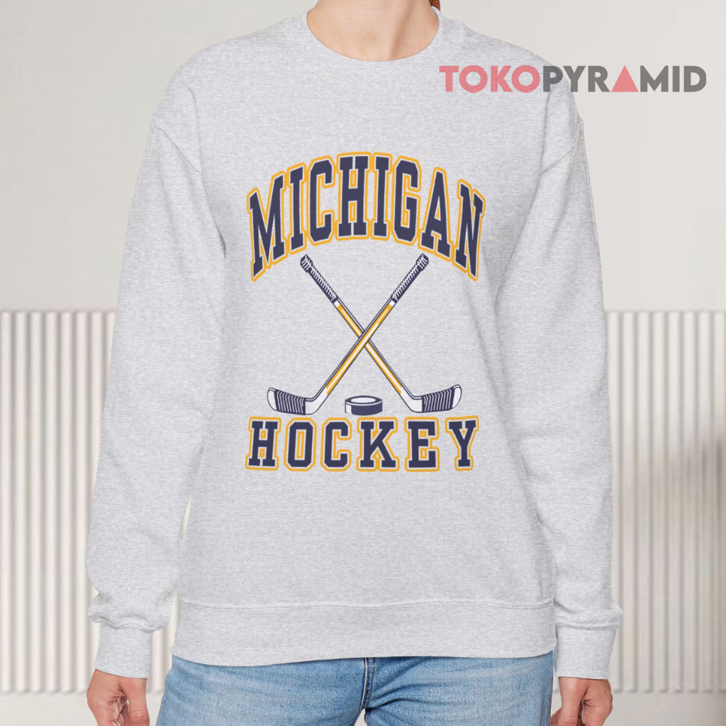 Michigan Wolverines Ice Hockey Ncaa Sweatshirt Michigan Wolverines Ice Hockey Ncaa Sweatshirt