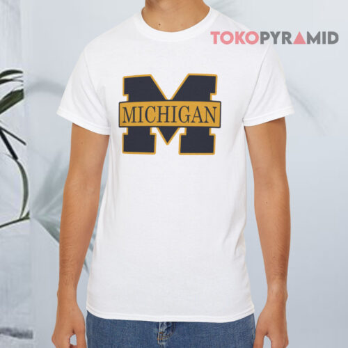Michigan Wolverines Logo White T shirt Michigan Wolverines Logo White T shirt