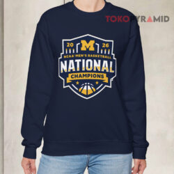 Michigan Wolverines National Champions Maize Logo Sweatshirt