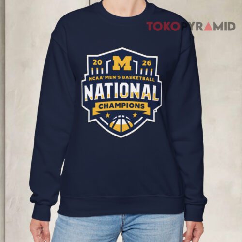 Michigan Wolverines National Champions Maize Logo Sweatshirt