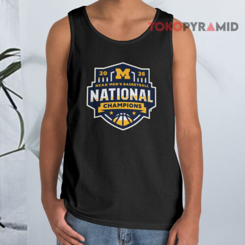 Michigan Wolverines National Champions Maize Logo Tank Top