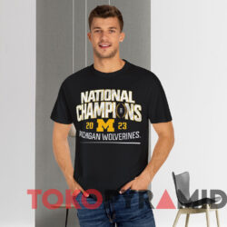 Michigan Wolverines National Champions Shirt 2023 Schedule Black T shirt