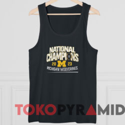Michigan Wolverines National Champions Shirt 2023 Schedule Black TankTop