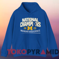 Michigan Wolverines National Champions Shirt 2023 Schedule Blue Hoodie