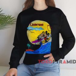 Mickey and Minnie Surf in Cancun T-shirt 3 Mickey And Minnie Surf In Cancun T shirt Black Sweatshirt