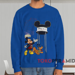 Mickey And Pluto Disney MGM Studios T-shirt 3 Mickey And Pluto Disney Mgm Studios T shirt Blue Sweatshirt