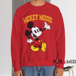 Mickey Mouse Big Logo Cartoon T-shirt 3 Mickey Mouse Big Logo Cartoon T shirt Red Sweatshirt