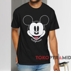 Mickey Mouse California T shirt Black T shirt