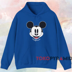 Mickey Mouse California T shirt Blue Hoodie
