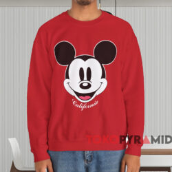 Mickey Mouse California T shirt Red Sweatshirt