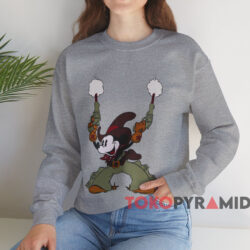 Mickey Mouse Cowboy Two Guns T-shirt 3 Mickey Mouse Cowboy Two Guns T shirt Grey Sweatshirt