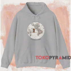 Mickey Mouse Discover It's A Small World T shirt Grey Hoodie