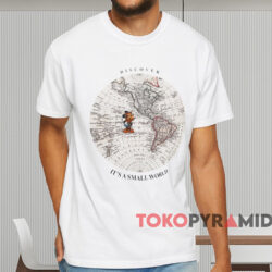 Mickey Mouse Discover It's A Small World T shirt White T shirt